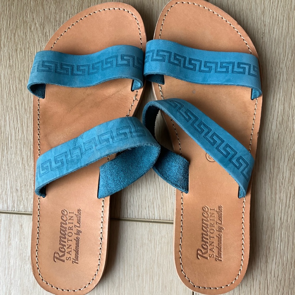 Handmade Leather from Santorini Greece- sandals purchased in Greece